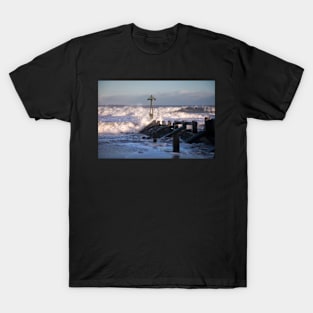 Winter Sunshine and a Stormy Sea T-Shirt